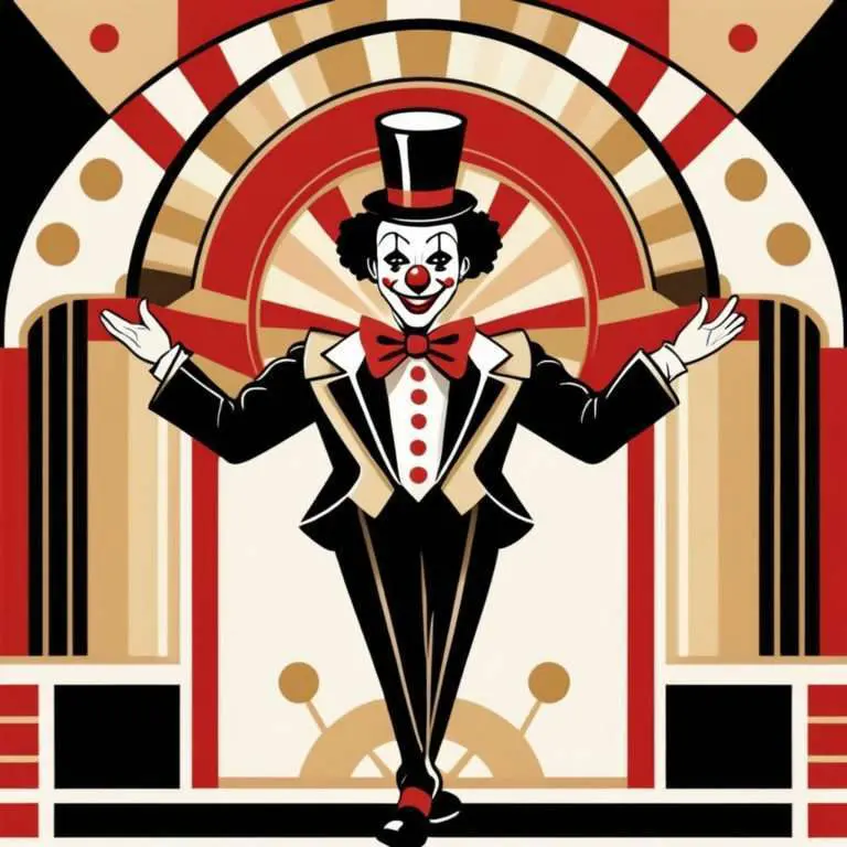 Art Deco Image of A Clown 2