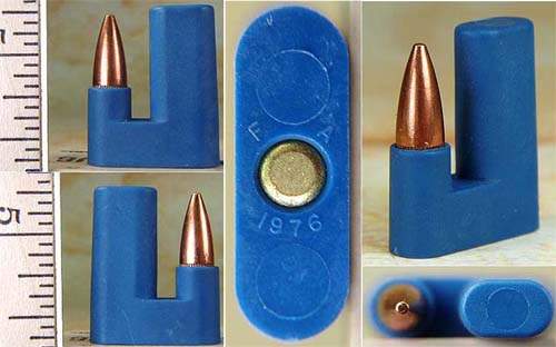 Folded Ammunition: Frankford Arsenal's Revolutionary Concept? 11 Folded Ammunition Polymer Cased Blue dummy round