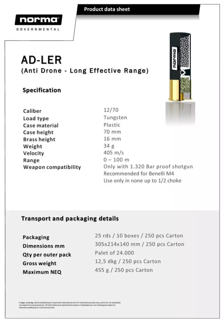 Norma AD LER shotshells breakdown