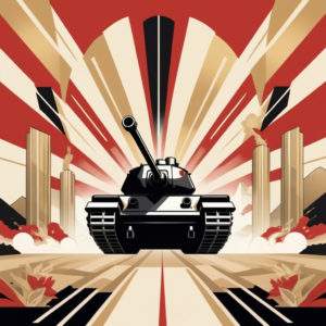 FFL's - Load Your Sales, Not Just Your Shelves 6 an art deco style image of a tank