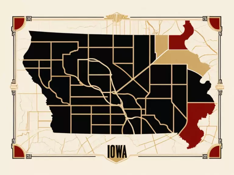 concealed carry Iowa - Map