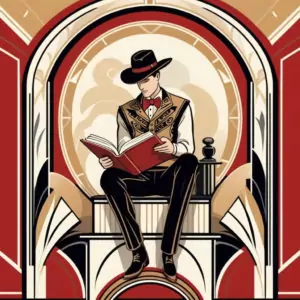 cowboy reading