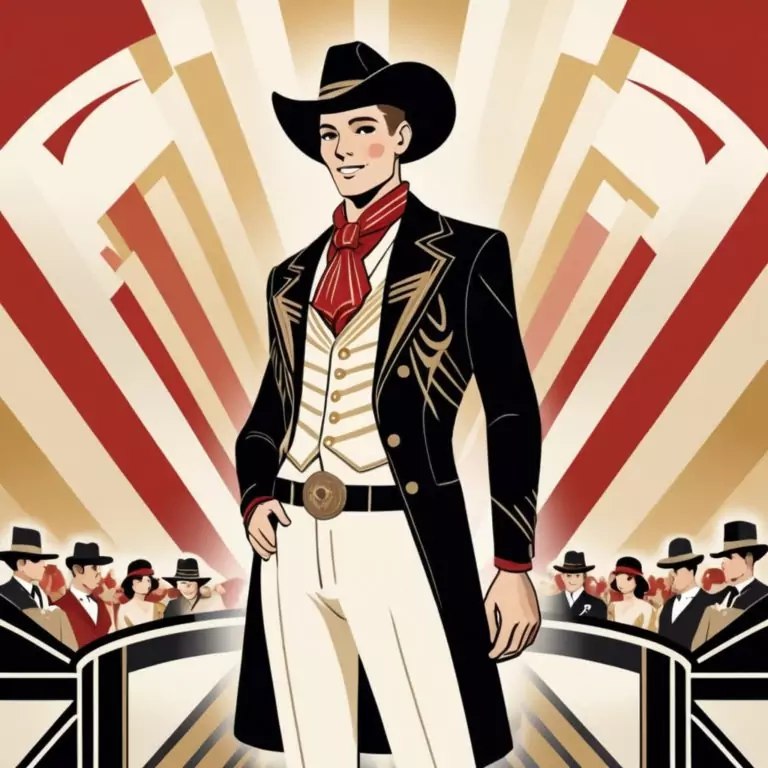 cowboy with crowd